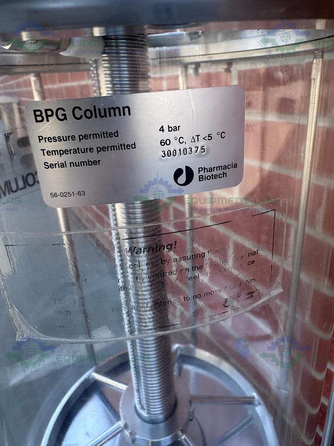 Used Cytiva / GE / Pharmacia BPG 300 / 750 Chromatography Column 50 L