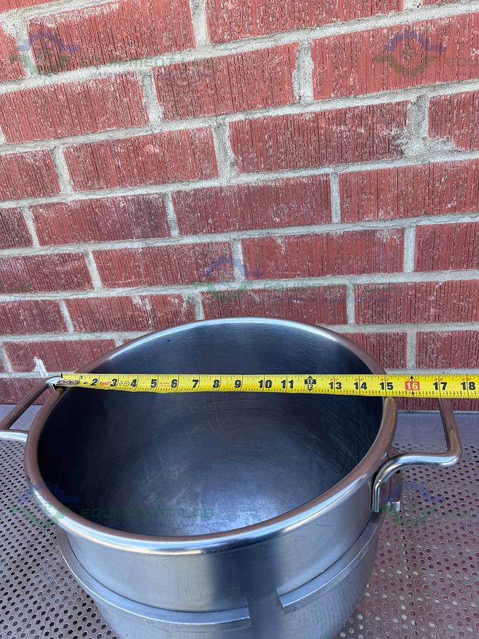 Used Hobart Model 30SST Stainless Steel 30 Qt. Mixer Bowl 30 SST NSF