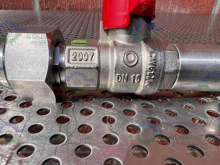 Chemglass Stainless Steel Ball Valve Male to Female 1/2"