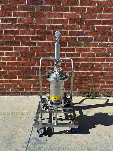 Used Allegheny /Millipore Stainless Steel Double Cartridge Filter Housing Skid 9" &4"