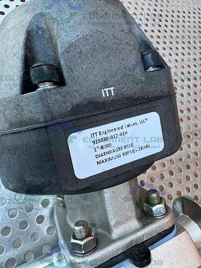 Used 2 ITT Pure Flo Advantage 3 - Way Diaphragm Valve w/ 1" Sanitary Fitting
