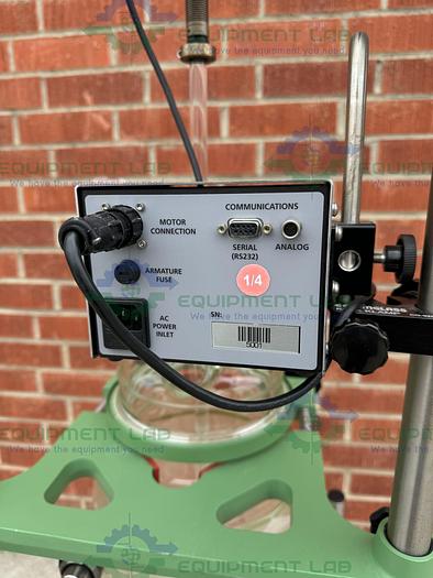 Used Chemglass 20 Liter Jacketed Glass Reactor w/ Optichem Overhead Stirrer