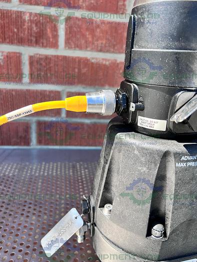 Used ITT Pure-Flo  A216 Diaphragm Stainless Steel Valve 1.5" w/ ASCO Valve Positioner