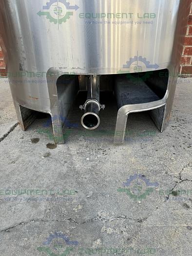 Used JBF Stainless  1000 Liter Stainless Steel Pressure Vessel Single Wall Tank