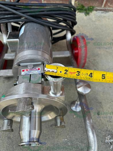 Used Fristam FPX731-160 Centrifugal Pump w/Stainless 1 1/2 HP Motor, 480V, Controller