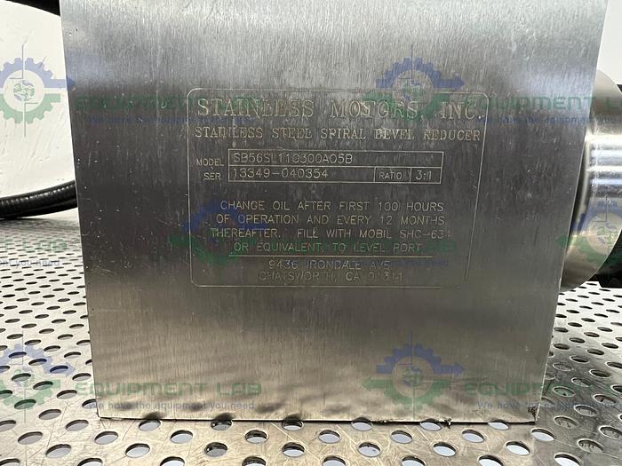 Used Waukesha Cherry Burrell  0187UL Rotary Lobe Pump w/ Stainless 1.5 HP Motor