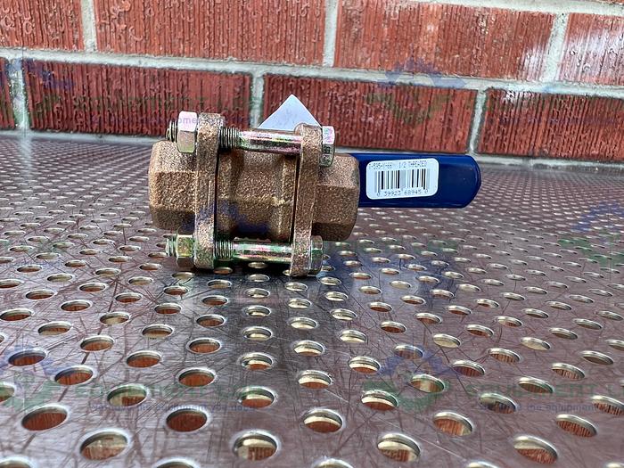 Used Nibco 595-Y-66 Bronze Ball Valve 600 CWP w/ 1/2" Threaded Fitting