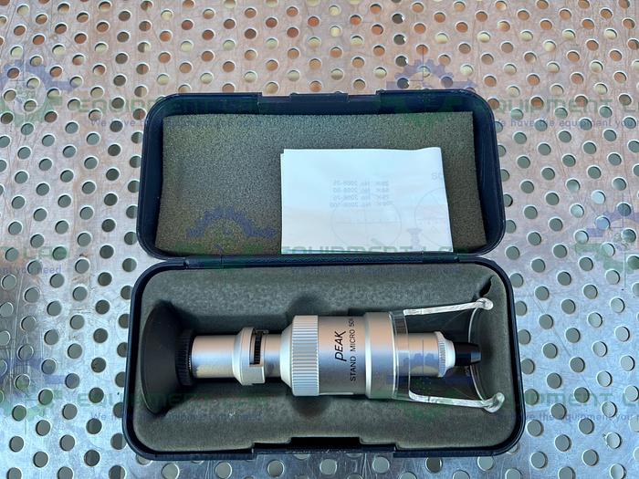 Used Beta Precision Industries  Peak Stand Microscope 50x w/ Electronic Ruler 60"