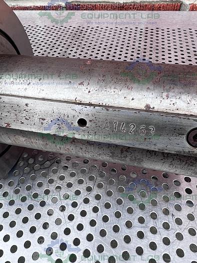 Used Stainless Steel 53" x 44 x 6" Meat Grinder Head Shaft Screw