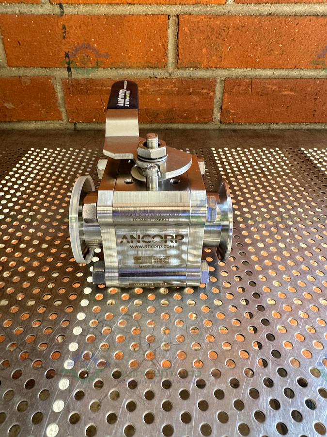 Ancorp E4200-QF50-BR803EP-P6022 High Vacuum Manual Ball Valve w/ KF 50 Fitting