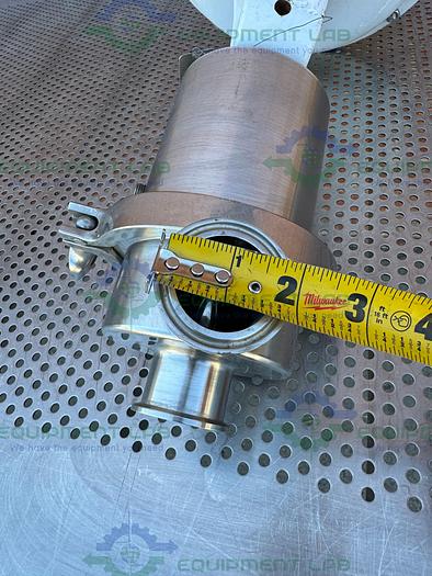 Used Baumann 54-84161S Tri Clamp Sanitary Control Valve 1 1/2", 5-15 PSI