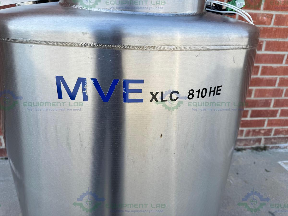 Used CHART MVE XLC 810 HE-F Liquid Nitrogen Cryogenic Storage Tank w/ TEC 3000