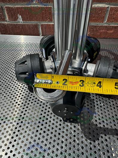 Used 5 ITT Pure Flo Advantage Stainless Steel Diaphragm Valve w/ 1" Sanitary Fitting