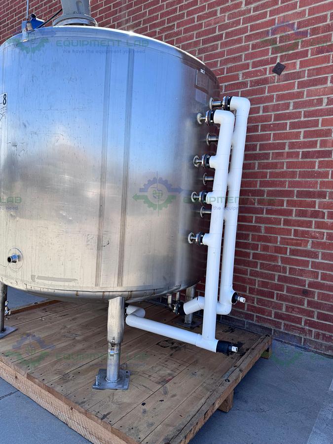 Used Paul Mueller 4500 Liter SS Jacketed Reactor w/ Agitator 25 PSI FV &138 PSI
