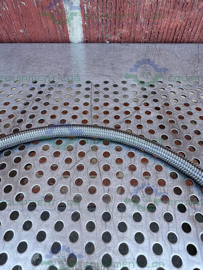 Used Unbranded 44" Stainless Steel Braided Hose w/ 1/2" NPT Fittings