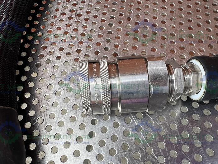 Used Huber Insulated Chiller Hose 53" w/ 1" Female Threaded to Quick Release