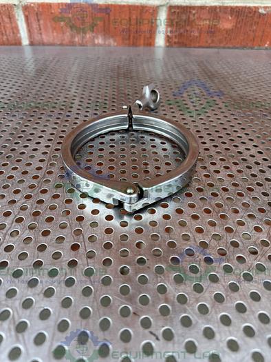 Used Stainless Steel  Heavy Duty Clap w/ 5" OD