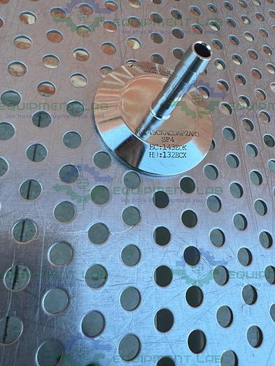 Used Stainless Steel Sanitary 5/16" Hose Fitting To 1/4" Sanitary Fitting