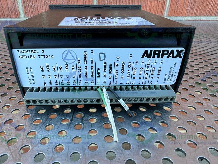 Used Airpax  T77310-21 Tachtrol 3 Digital Tachometer 120 VAC, 1 PH/24VDC