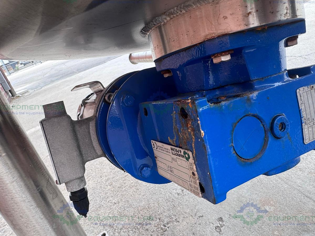 Used Feldmeier 1000 Liter SS Jacketed Reactor 50 FV PSI w/ VFD, 0.5 HP Bottom Mixer