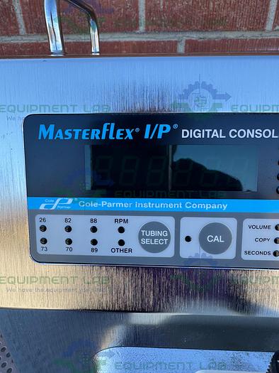 Used Cole Parmer 77420 00 Peristaltic Pump w/ Masterflex I/P 77601-10 Easy Load Head