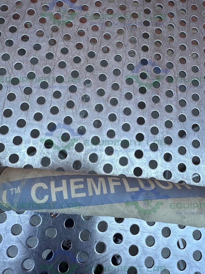 Used Sani-Tech 12" Chemflour Fluoropolymer Hose w/ 1/2" Sanitary Fitting