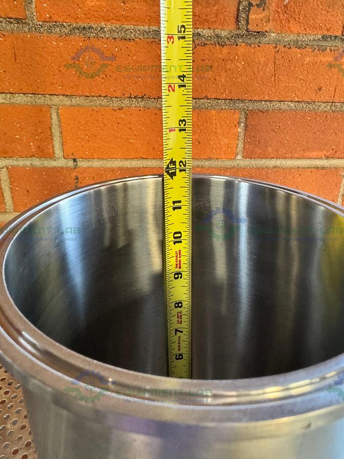 Used Stainless Steel 6.5" x 12" Column w/ 1 1/2" Sanitary Fitting Port