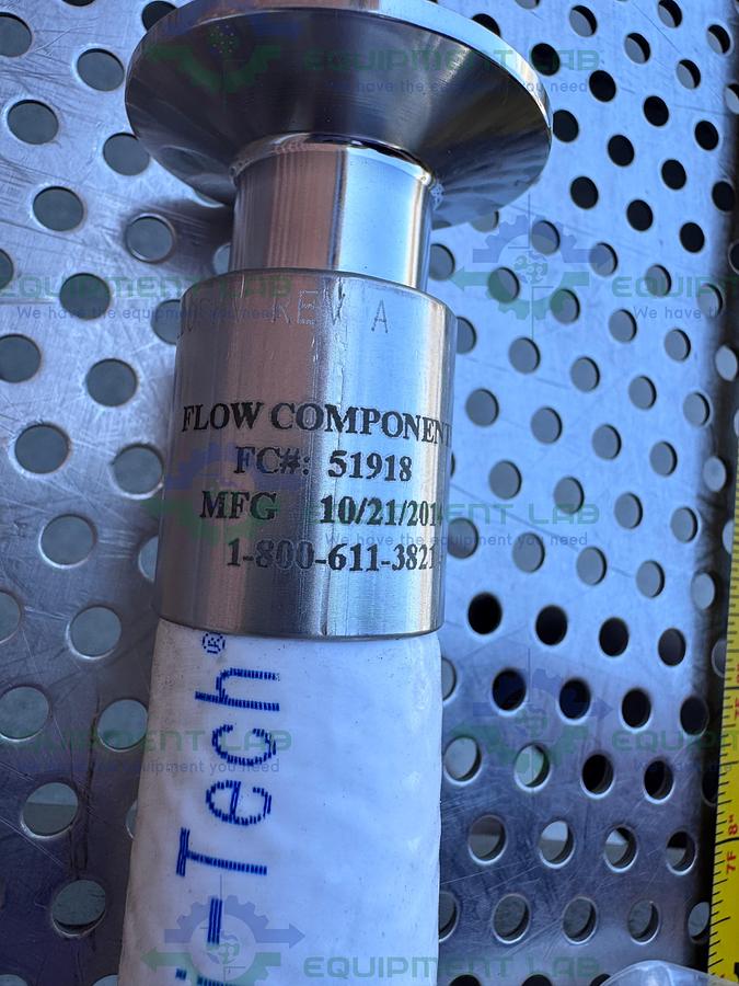 Sani Tech STHT-R-HD-0750 96" Silicone Hose w/ 1" Sanitary Fitting