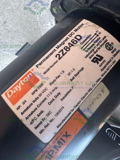 Used Letsch 260 Liter Jacketed Stainless Steel Reactor w/ 3/4 HP Bottom Mixer