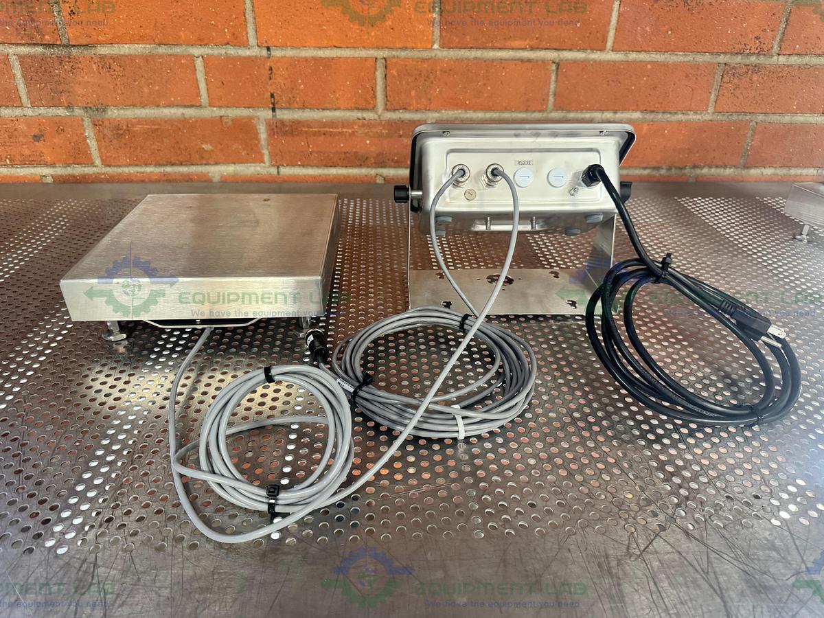 Used Minebea Intec CAPS1U-20CC-LU Stainless Steel Scale 10x10 w/ MIS2UR-V2, 30 LBS