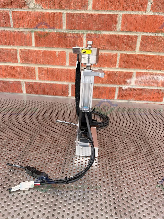 Used Festo DNCE-32-100-BS-"3"P-Q Size 32 Standard Cylinder w/Mitsubishi Motor