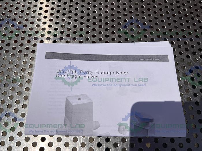 Swagelok  NXT-DRP81AWEWE-AWH Ultrahigh Purity Fluoropolymer Diaphragm Valve