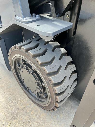 Used Toyota 7FBCU35 8000# Electric Forklift - Cushion Tires, 7700 Hours - 120" Mast