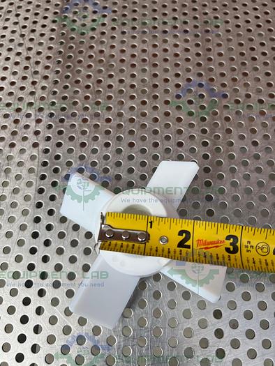 Chemglass CG-2095-02 PTFE Agitator Four Blade, 5" Fits 19mm Shaft 45° Impeller