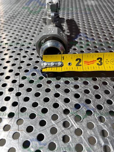 Used SVF  CF8M 1000 WOG Ball Valve w/ 1/2" Hose Fitting