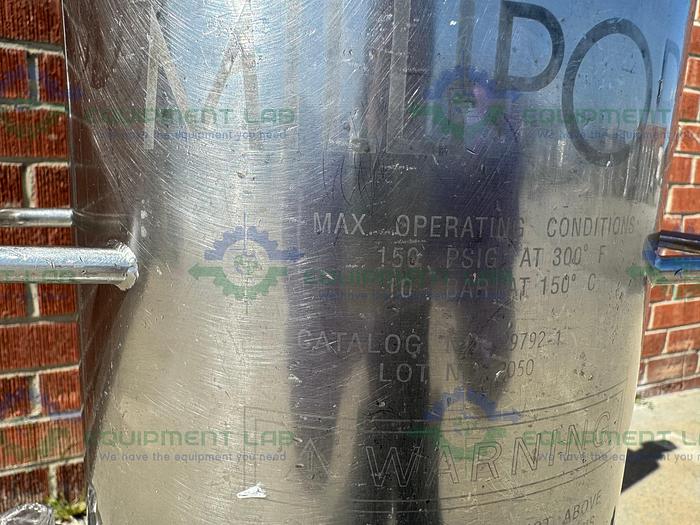 Used Allegheny /Millipore Stainless Steel Double Cartridge Filter Housing Skid 9" &4"