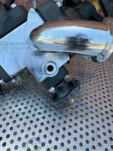 Used 4 ITT Pure-Flo Stainless Steel Diaphragm Valves w/ 1.5" to 1/2" Sanitary Fitting