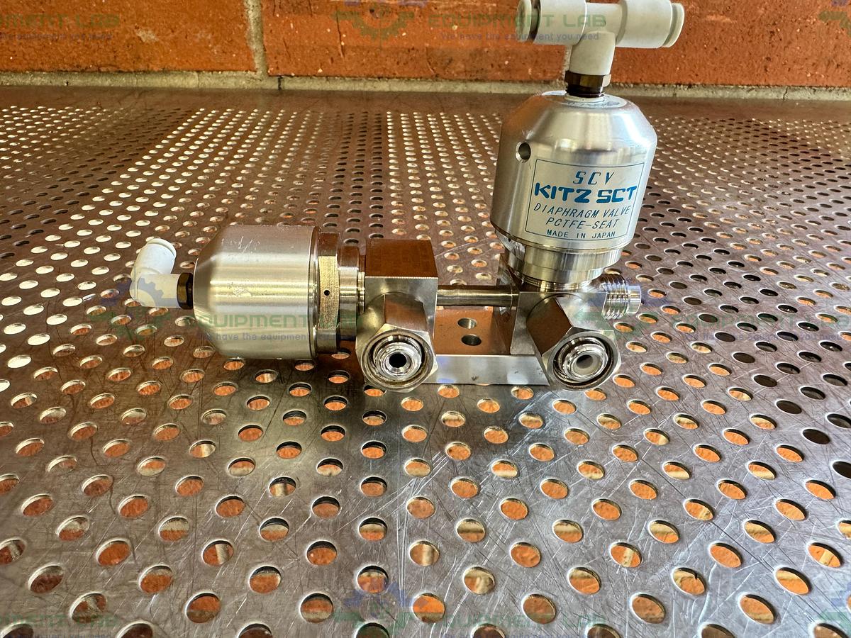 Used 2 Kitz SCT EP KD 710306504  PCTFE Seat Diaphragm Valve w/ 0.5" NPT Fitting