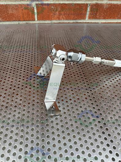 Used Airgas Stainless Steel Flexible Hose 39" w/ Compression Fitting, End Attachments