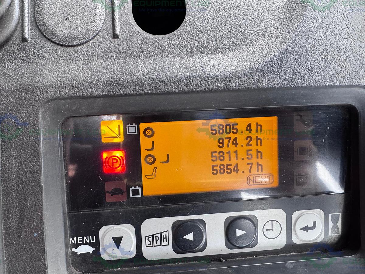 Used Toyota 8FBCU25 Electric Forklift 5000 lbs Capacity 4 Stage Mast w/ Charger