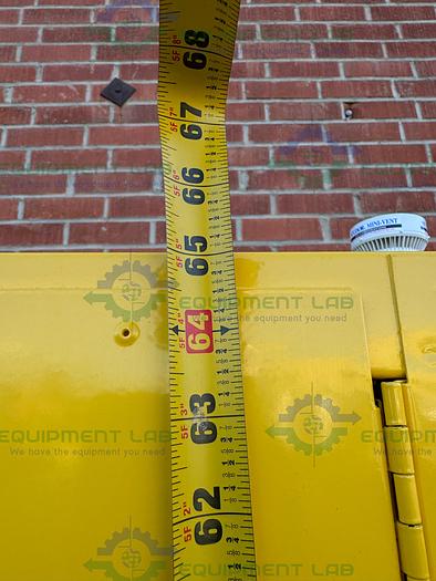 Used JustRite 45 Gallon Flammable Liquid Storage Cabinet w/ Soft Close Doors, Key