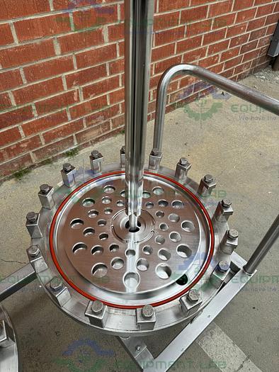 Used 2 Allegheny Stainless Steel Stack Disk Filter Housing 150 FV/PSIG on Casters