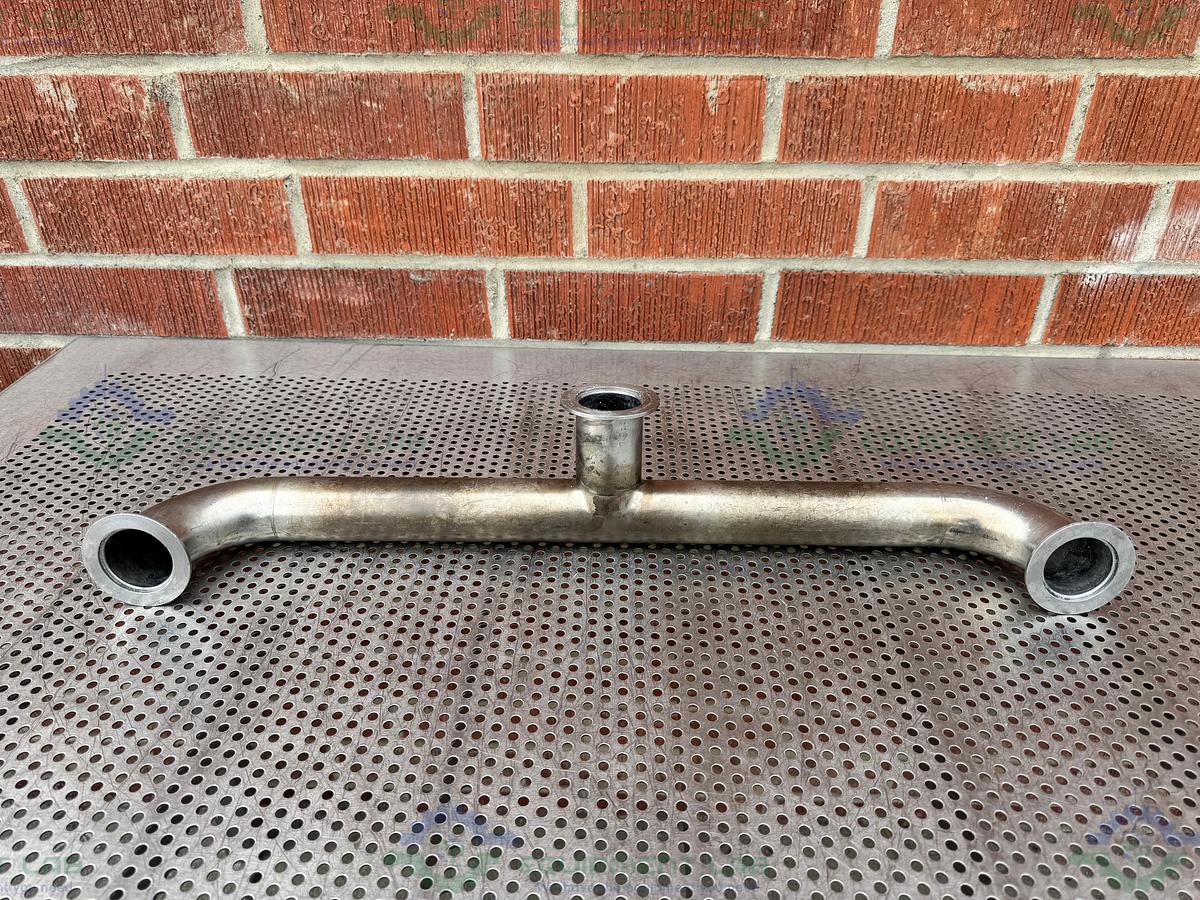 Used 3- Way Stainless Steel KF 50  Nipple Vacuum Fitting 27" Length