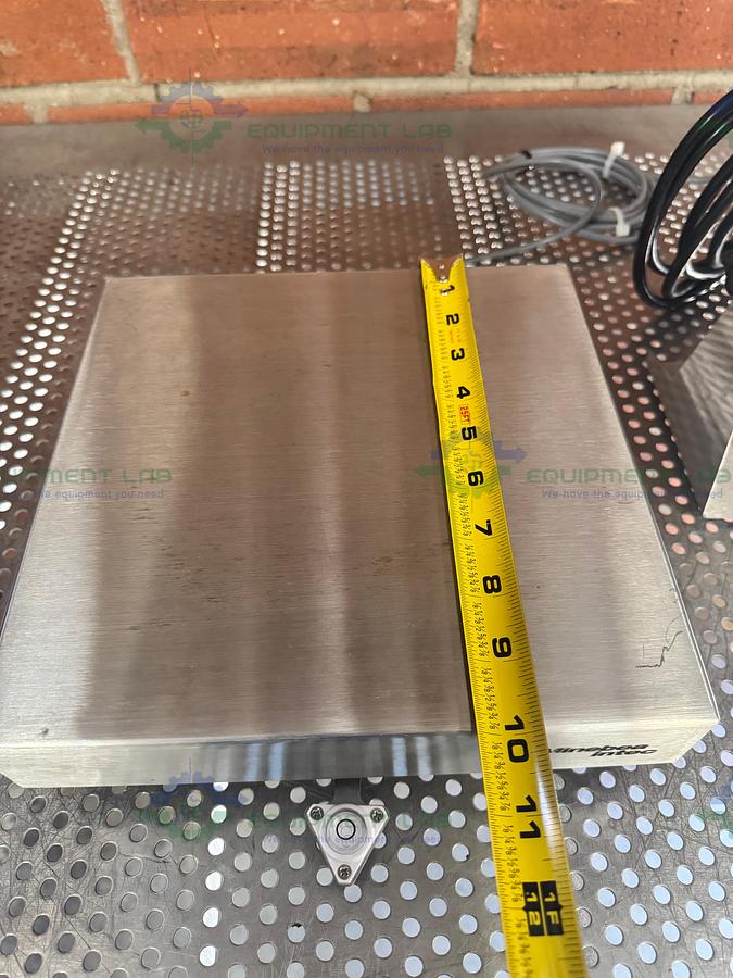 Used Minebea Intec CAPS1U-20CC-LU Stainless Steel Scale 10x10 w/ MIS2UR-V2, 30 LBS CAPS1U-20CC-LU Stainless Steel Scale 10x10 w/ MIS2UR-V2, 30 LBS