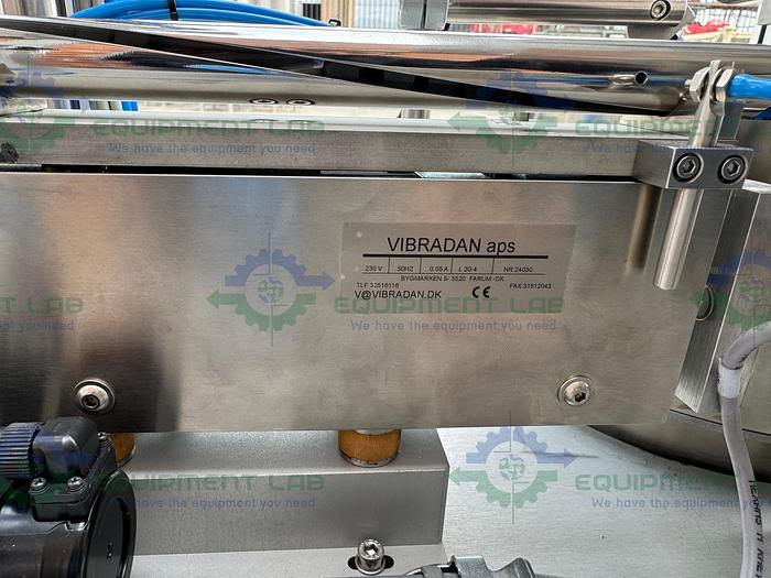 Used Rotec  Pistonmachine For Vial Caps / Stoppers w/ Vibratory Feeder Bowl