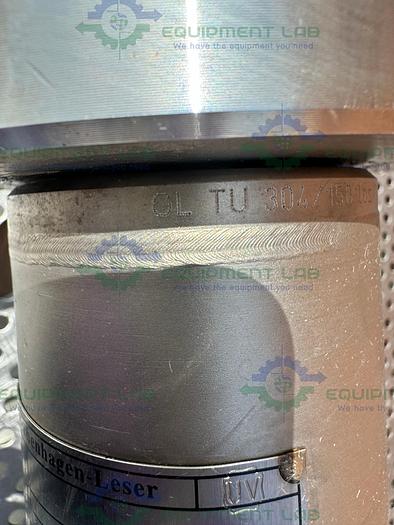 Used Leser 4484.7524 Stainless Steel Safety Valve w/ 1.5" to 2" Sanitary Fittings