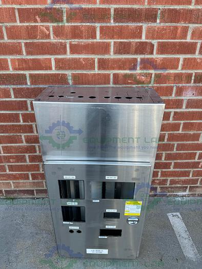 Used Stainless Steel  Industrial Control Panel Enclosure 11" x 24" x 48"
