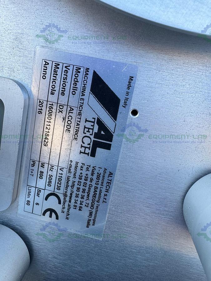 for parts or not working Sato S86 ex Print Engine w/ AL Tech Alcode Print and Apply Labelling Machine