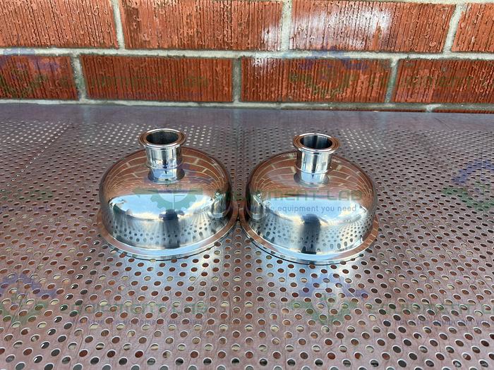 Used Stainless Steel  Cylindrical Reducer 1 1/2" to 6 1/2" Sanitary Fittings