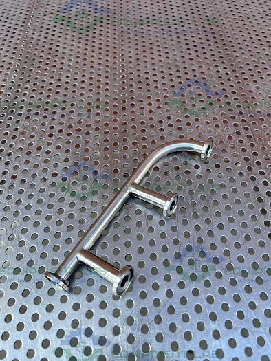 Used 3 to 1 Stainless Steel Manifold w/ 1/2" Sanitary Fitting